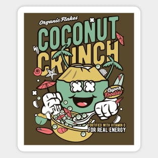 Retro Cereal Box Coconut Crunch // Junk Food Nostalgia // Cereal Lover Magnet